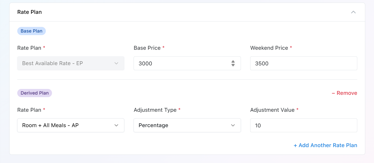 Rate Plan