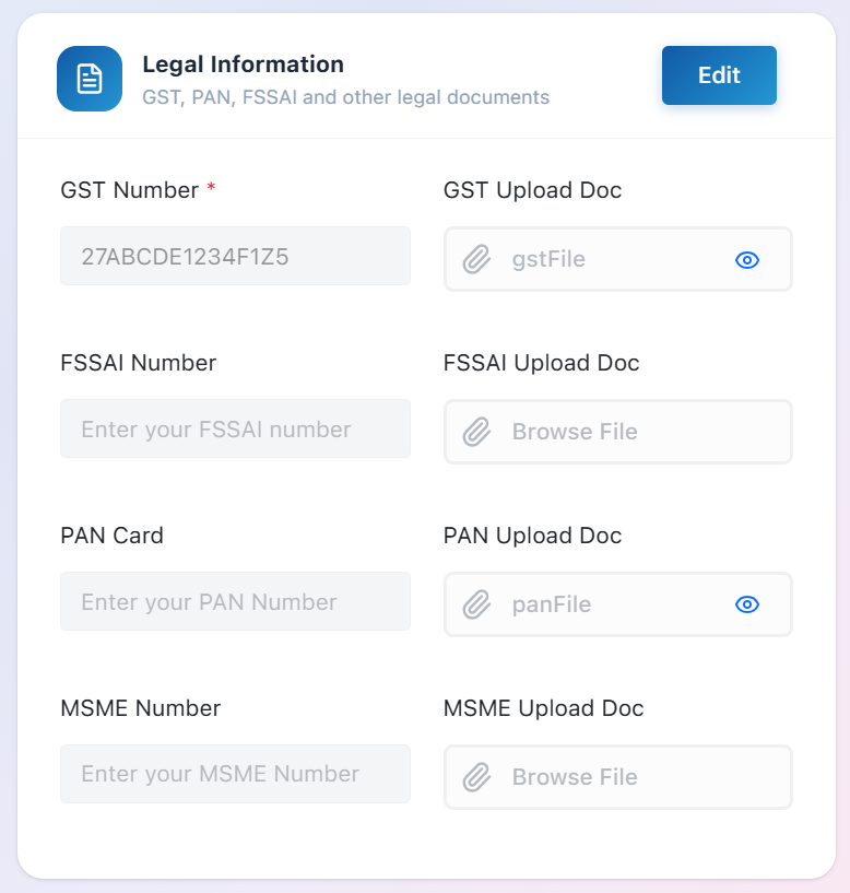 Legal Information Details
